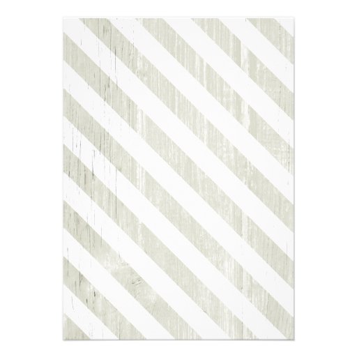 Ivory Stripes Wedding Invitations