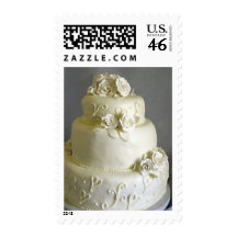 Ivory Wedding Cake Stamp