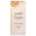 Ivory Wedding Program Ceremony and Wedding Party rack cards