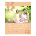 Ivy pink baby shower thank you card custom invite