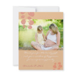 Ivy pink baby shower thank you card custom invite