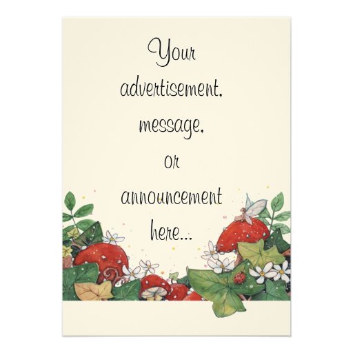 Ivy & Toadstool Illumination Personalized Announcement