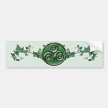 Ivy Triskel Bumper Sticker