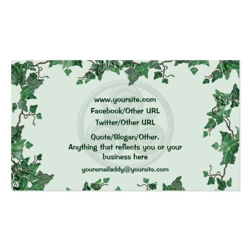 Ivy Triskel Business Card Template (back side)