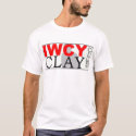 IWCY CLAY CLUB_Large Logo_BORDER_14" t-shirts by rachelle33 IWCY CLAY CLUB_Large Logo_BORDER_14" t-shirts