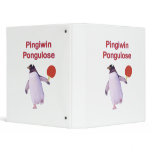 iWin uLose Penguin Ping Pong Vinyl Binder