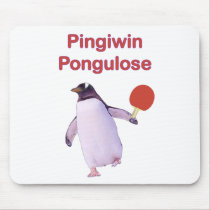 iWin uLose Penguin Ping Pong Mouse Pads