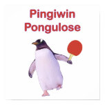 iWin uLose Penguin Ping Pong Poster