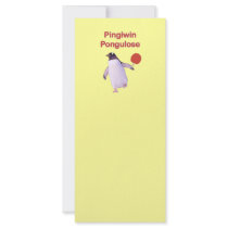 iWin uLose Penguin Ping Pong Custom Rack Cards