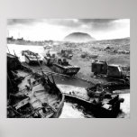 Iwo Jima Beach Painting posters