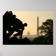 Iwo Jima Morning Poster
