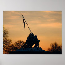 Iwo Jima Winter Morn Poster