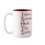 IXOYE Acrostic - Red mugs