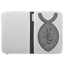 IXOYE Christian Fish Symbol - Stone Effect Cases For Kindle