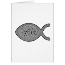 IXOYE Fish - Stone Effect Card