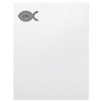 IXOYE Fish - Stone Effect Personalized Letterhead