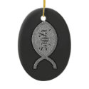 IXOYE Fish - Stone Effect ornament