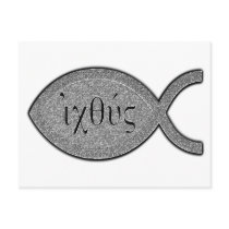 IXOYE Fish - Stone Effect Post Card