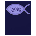 IXOYE Greek Text - Blue Parchment Personalized Flyer