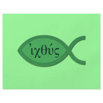 IXOYE Greek Text - Green Parchment Flyers