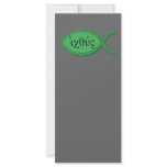 IXOYE Greek Text - Green Parchment Rack Card Design