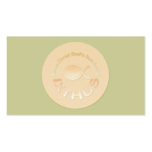IXTHUS Christian Fish Symbol - Tract Card / Business Card