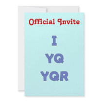 IYQYQR Like You Are Invitation