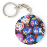 Iznik Design Ceramic Eggs Key Chains