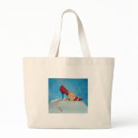 Izzy red heel canvas bag