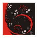 j0433079, eazo72Blk/Red Floral print