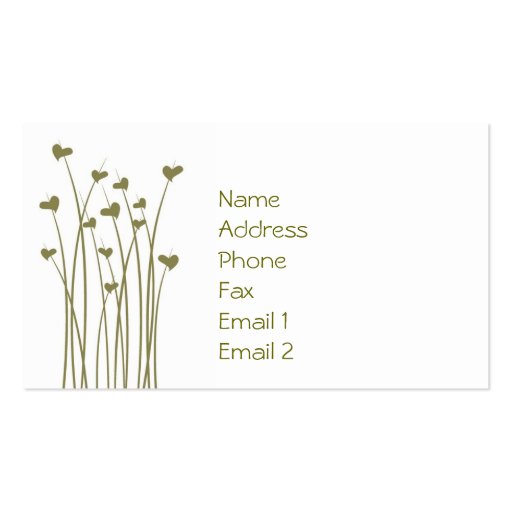 j0433235, Name AddressPhone TaxEmail 1Email 2 Business Card Templates (front side)