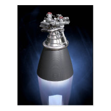 J-2X Rocket Engine Post Card