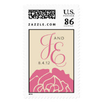 J and E Peony stamp