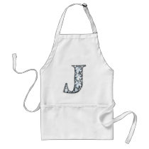 "J" Diamond Bling Apron