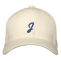 J EMBROIDERED BASEBALL CAPS