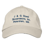 J &amp; G Dowd Stonemasons, Inc.Petersham, MA Baseball Cap
