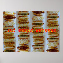 J&G Texas Weiner Poster