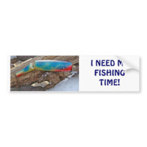 J & H "WIG LIT" Vintage Saltwater Lure Items Bumper Sticker