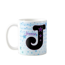 J initial STAR Mug