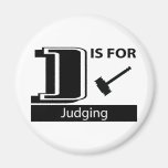 J Is For Judging Fridge Magnets