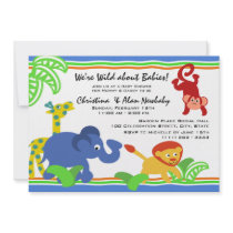 J is for Jungle Baby Shower Invites