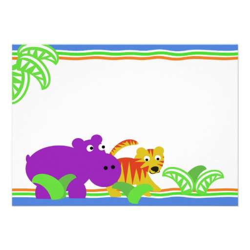 J is for Jungle Baby Shower Invites