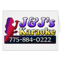 J&J's Karaoke cards