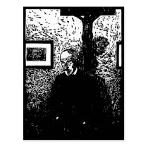 J.-K. Huysmans Woodcut postcards
