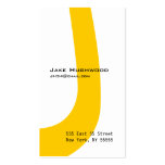 J Letter Alphabet Business Card Orange