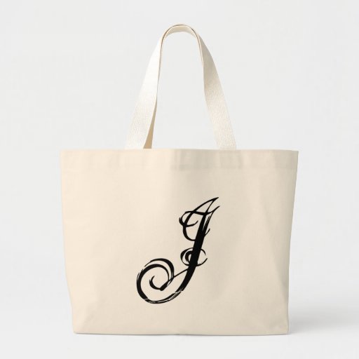 J letter J bag graphic fashion customized bag Zazzle