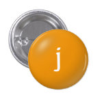J Monogram Button