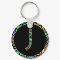 J Monogram keychains by CuteSmallThings J Monogram keychains
