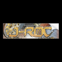 J-ROC RMB Graphic Bumber Sticker bumper stickers