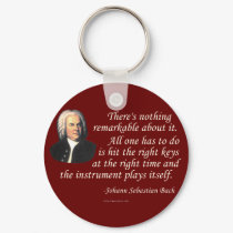J.S. Bach on Playing keychains by geargems J.S. Bach on Playing keychains